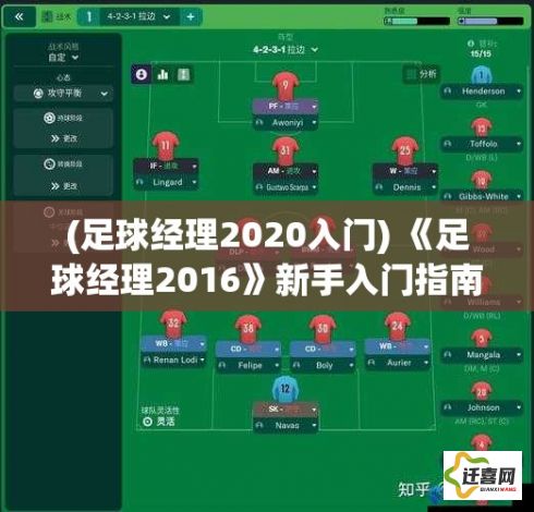 (足球经理2020入门) 《足球经理2016》新手入门指南：如何高效管理球队, 提升战术技能与球员潜力